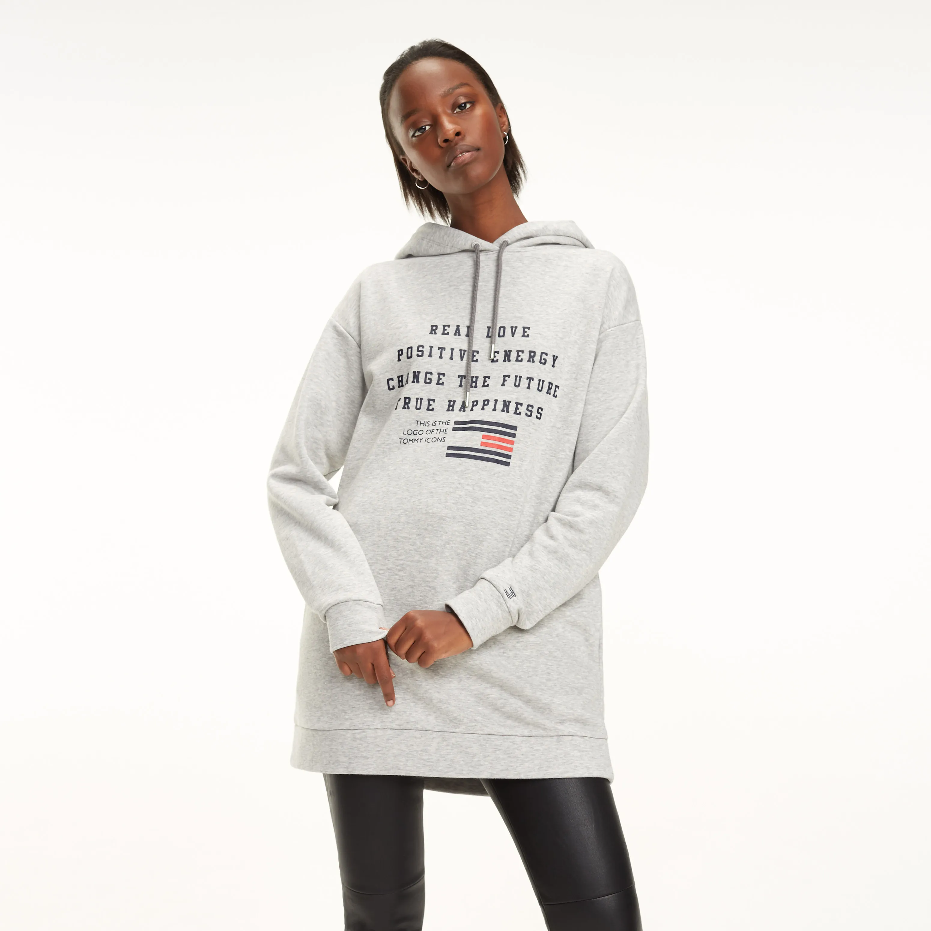 Relaxed Fit Slogan Hoodie | Jumpers | Tommy Hilfiger