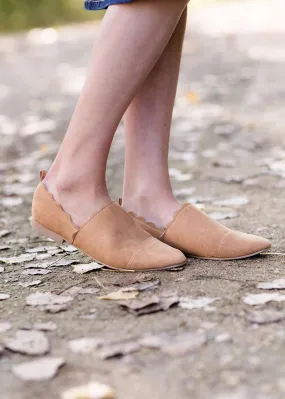 Ribbon Detail Suede Flat