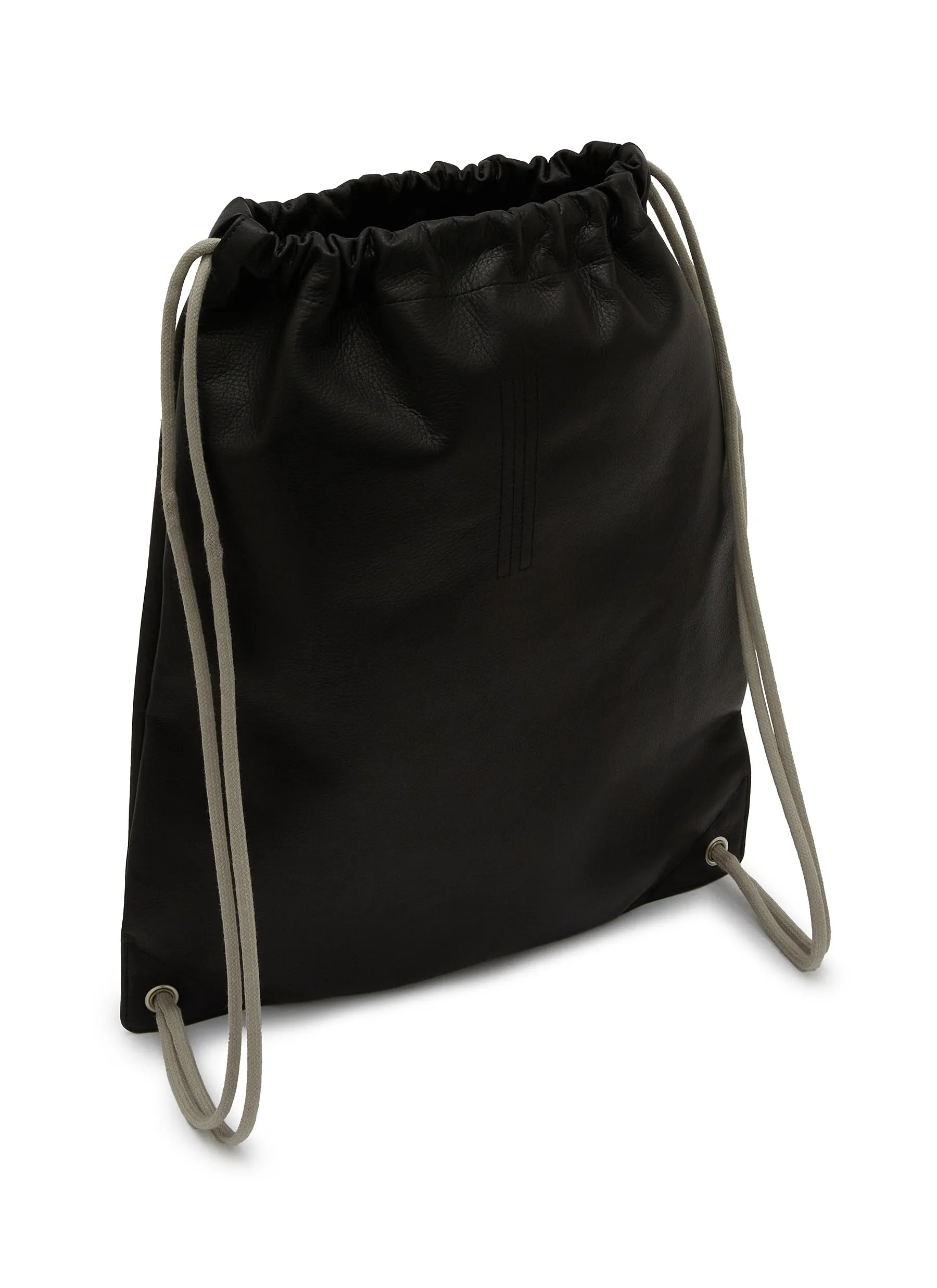 Rick Owens Leather Drawstring Backpack