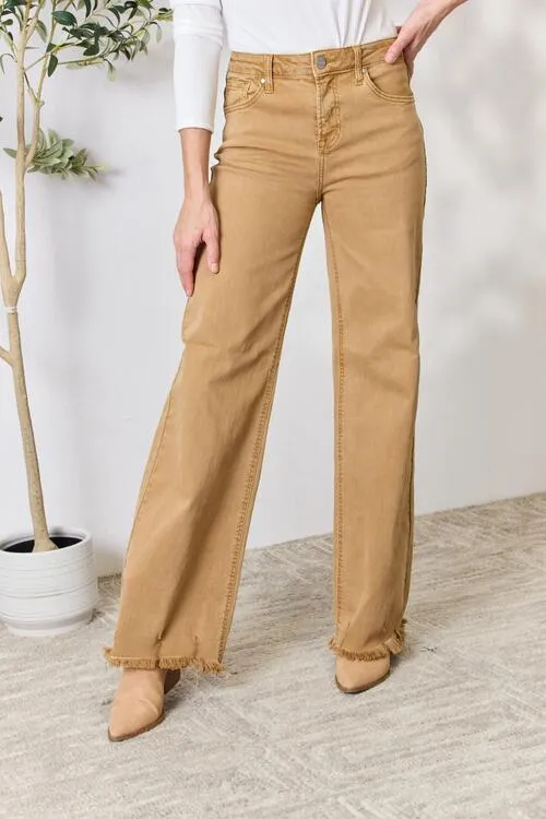 RISEN Jeans in Camel High Waist and Wide Leg