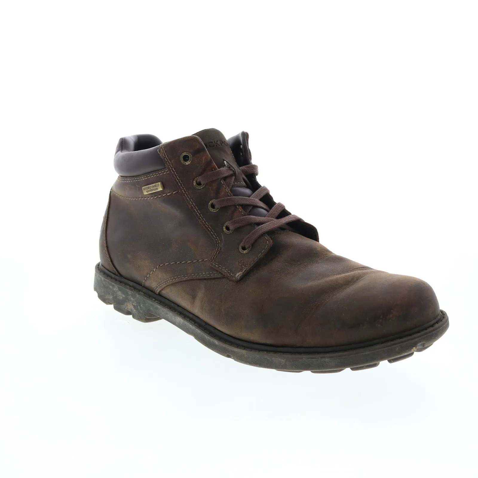 Rockport Rugged Bucks Waterproof Leather Boots Brown Chukkas.