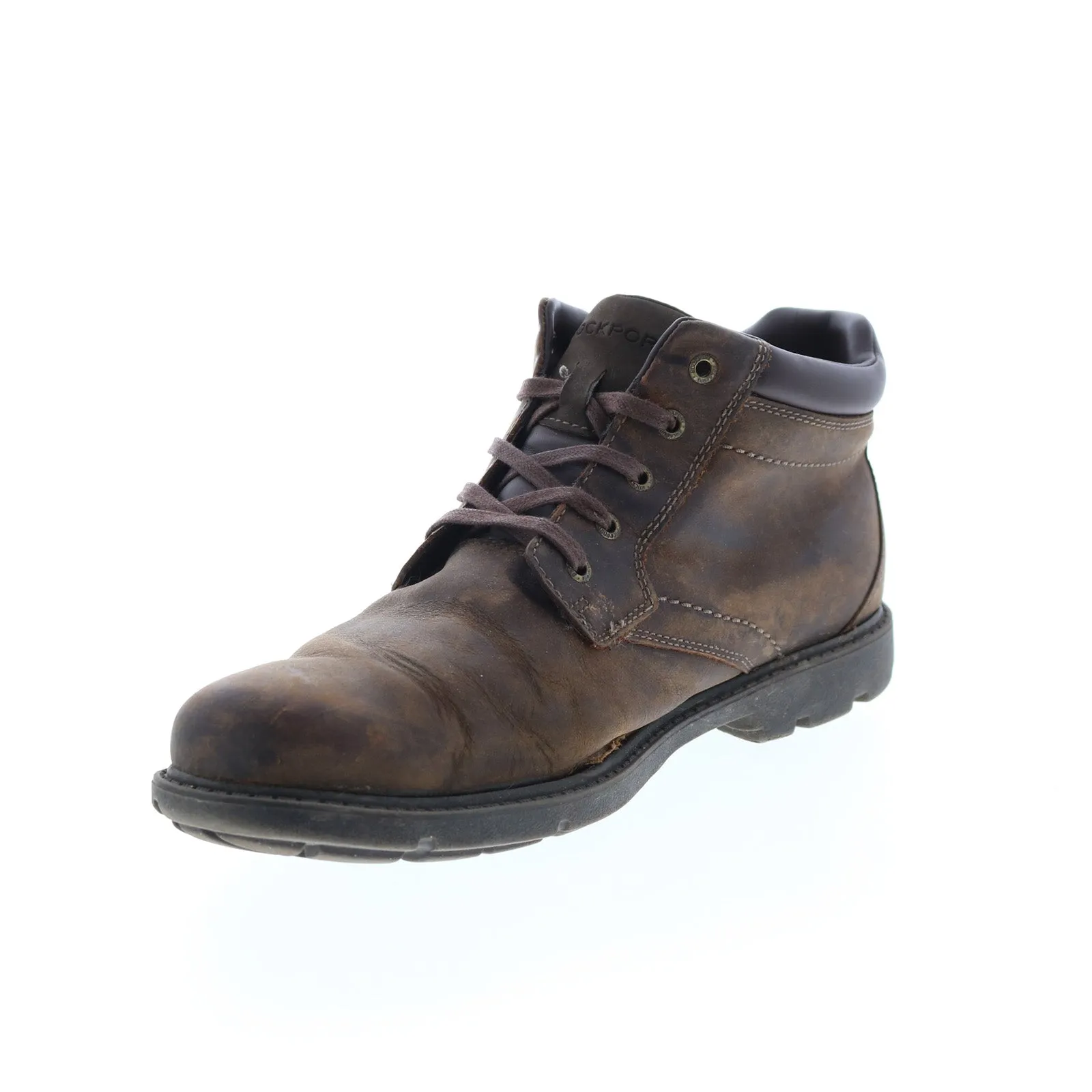 Rockport Rugged Bucks Waterproof Leather Boots Brown Chukkas.