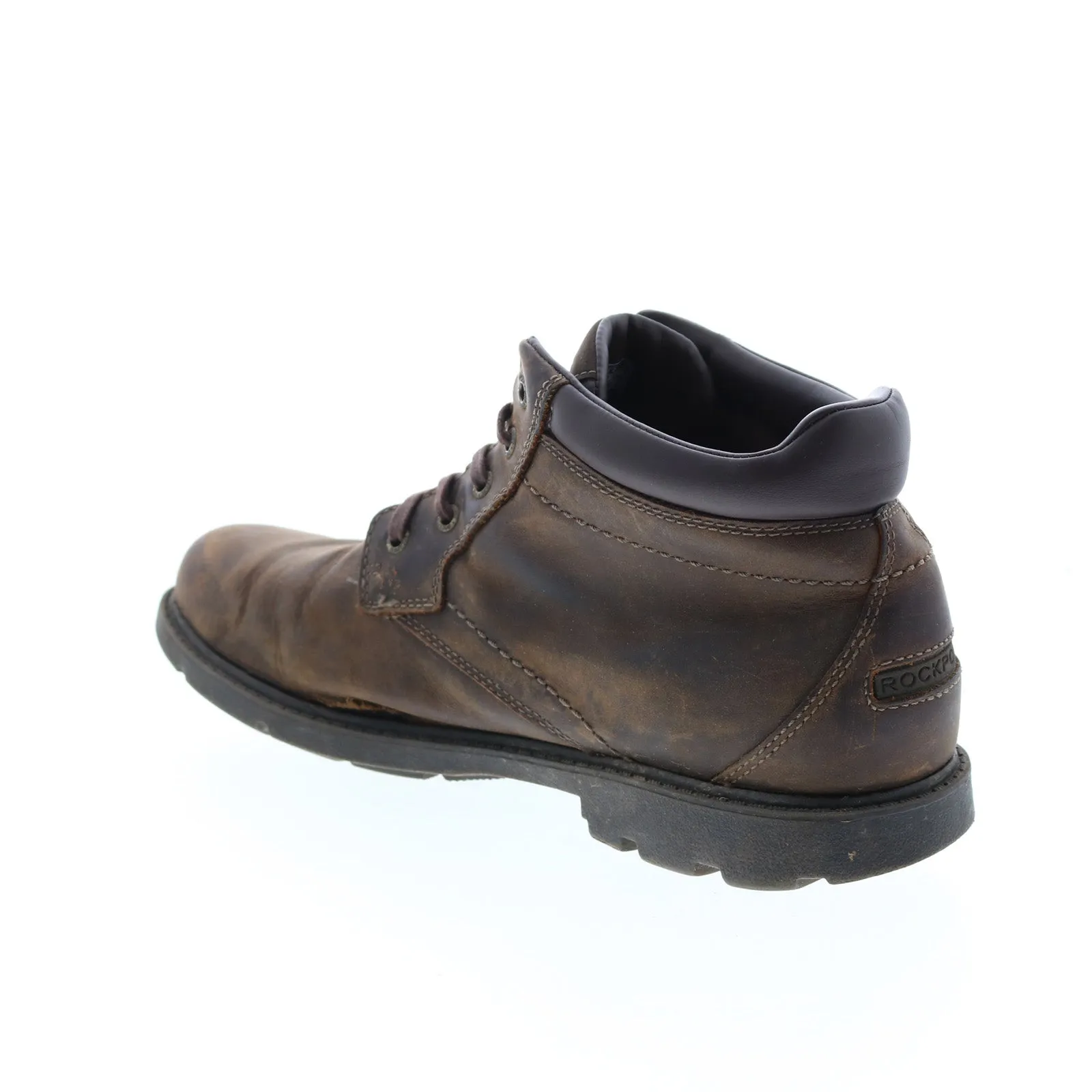 Rockport Rugged Bucks Waterproof Leather Boots Brown Chukkas.