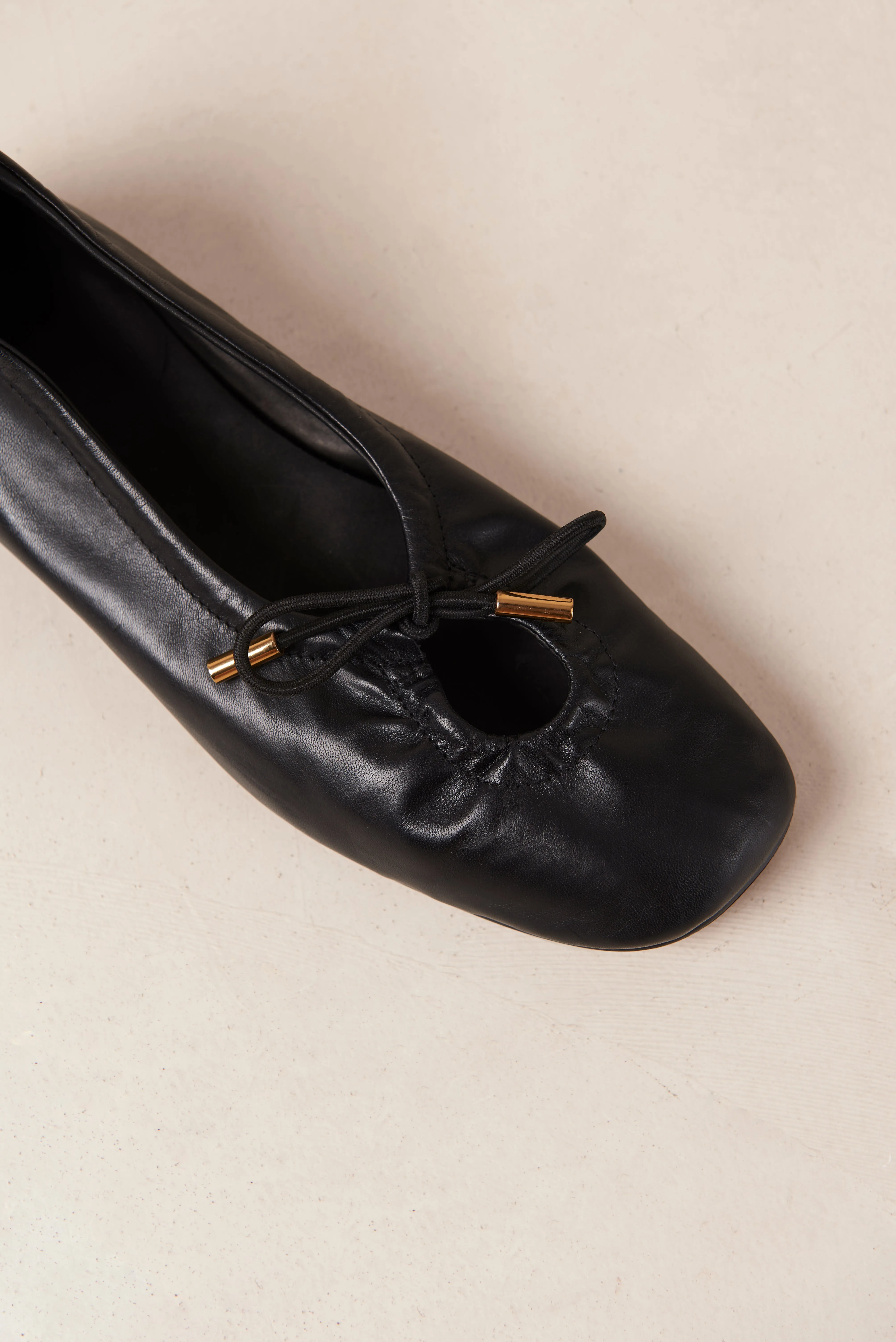 Rosalind Ballet Flat - Black Leather