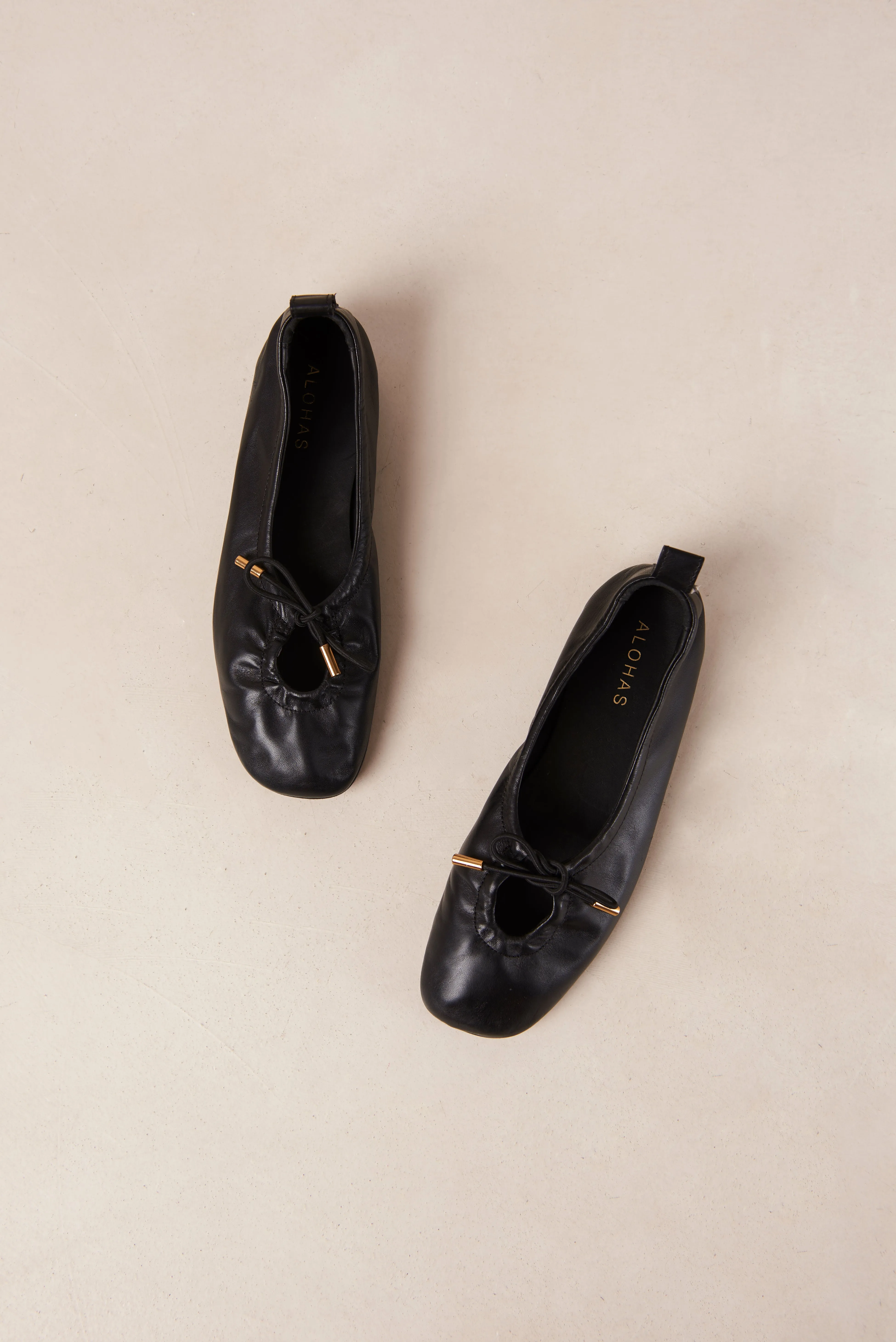 Rosalind Ballet Flat - Black Leather