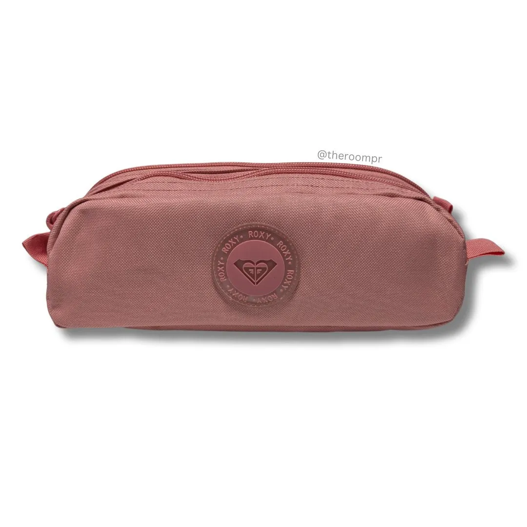 Roxy Da Rock Pencil Case - Salmon Pink can be rewritten as Roxy Da Rock Salmon Pink Pencil Case.