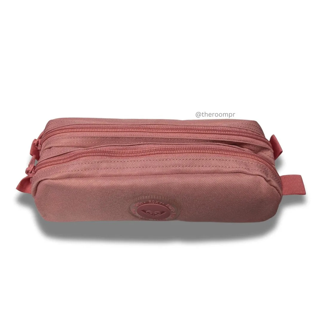 Roxy Da Rock Pencil Case - Salmon Pink can be rewritten as Roxy Da Rock Salmon Pink Pencil Case.