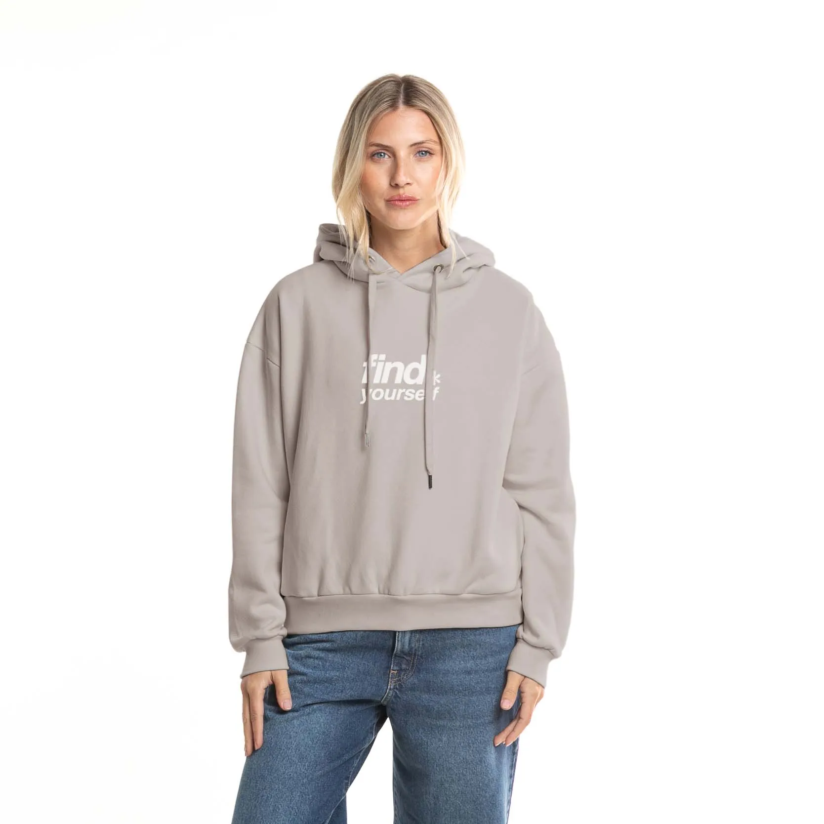 Rusty Kangaroo Hoodie in Grey Cloud Color