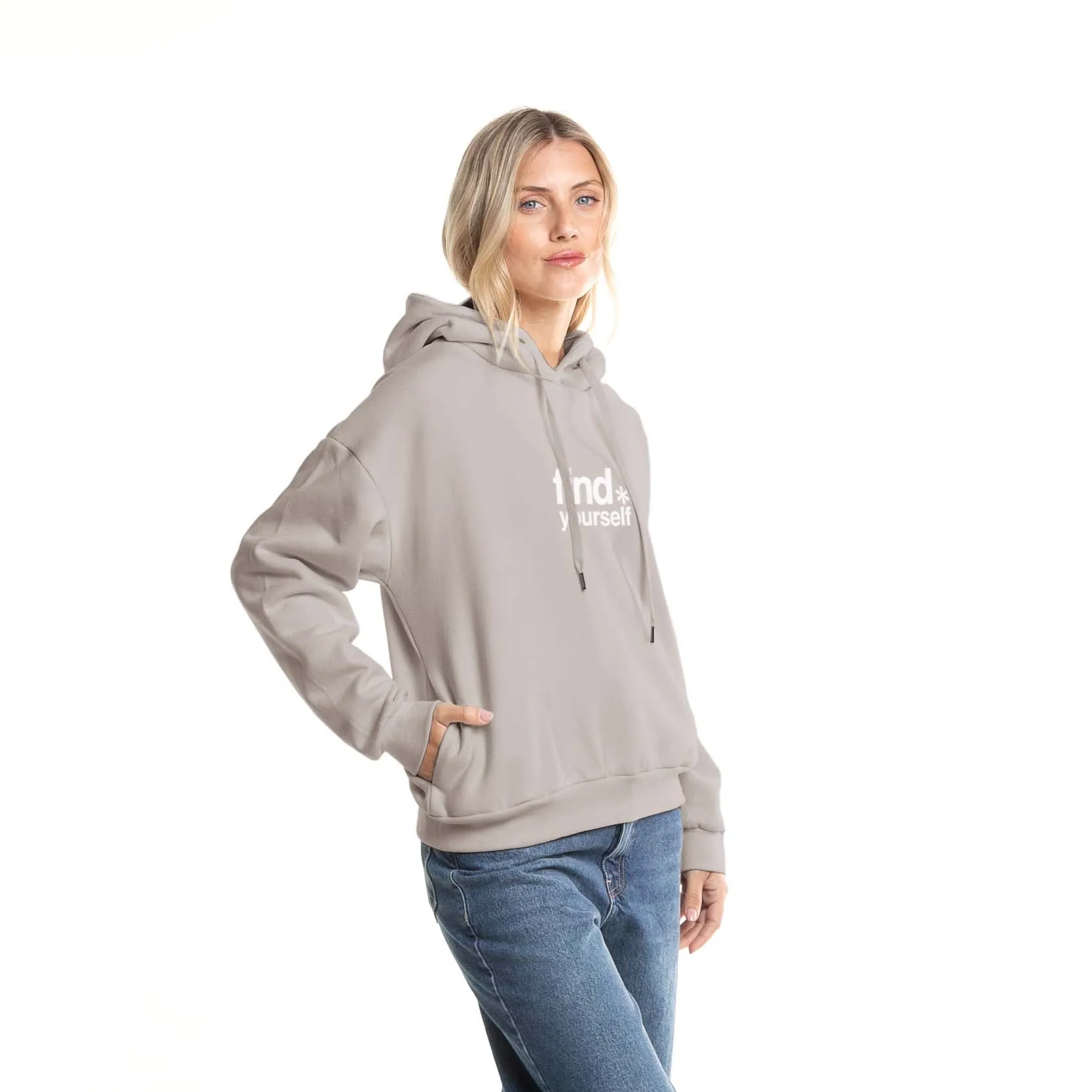 Rusty Kangaroo Hoodie in Grey Cloud Color