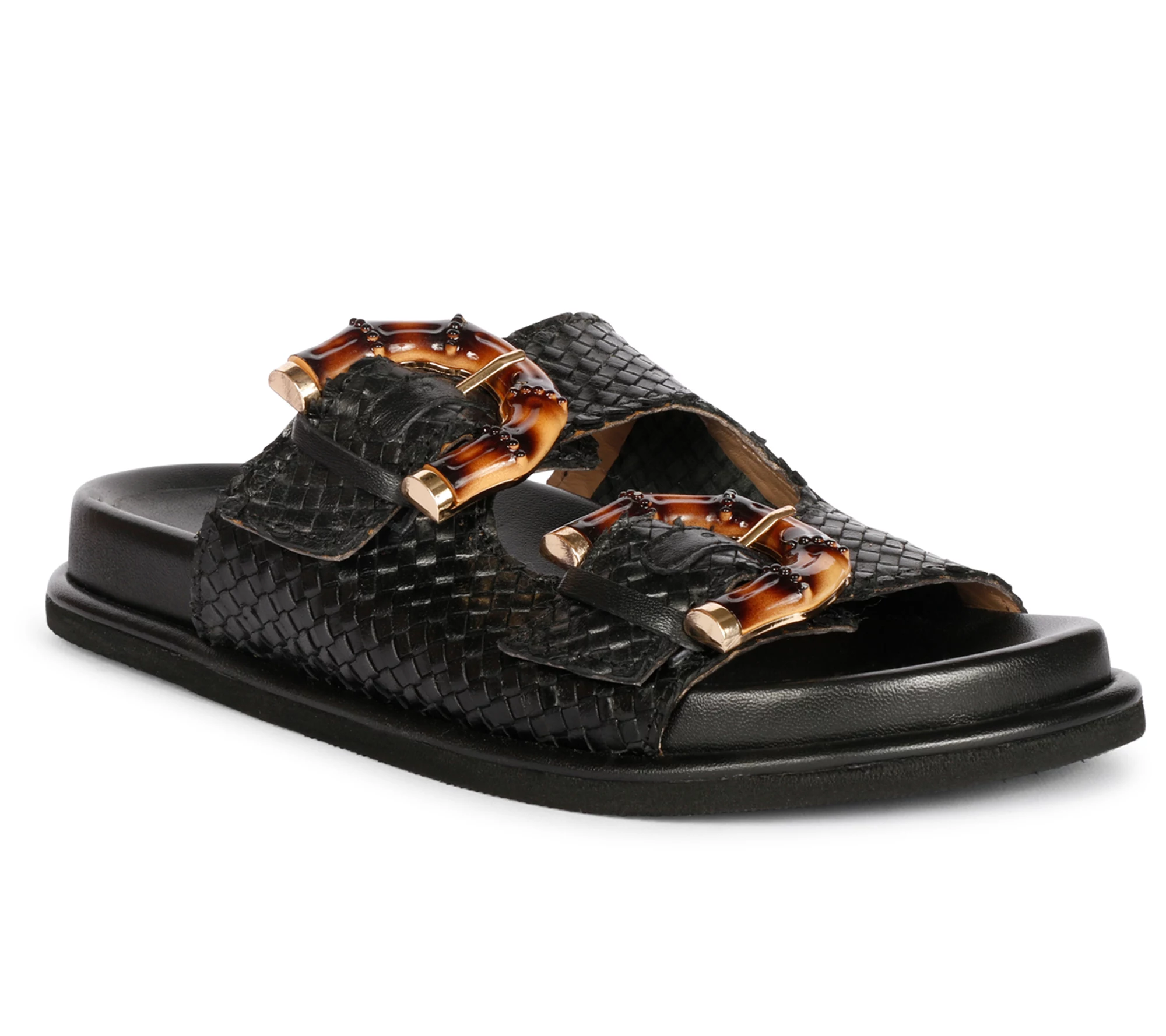 Saint G  Leather Flat Sandals - Venice