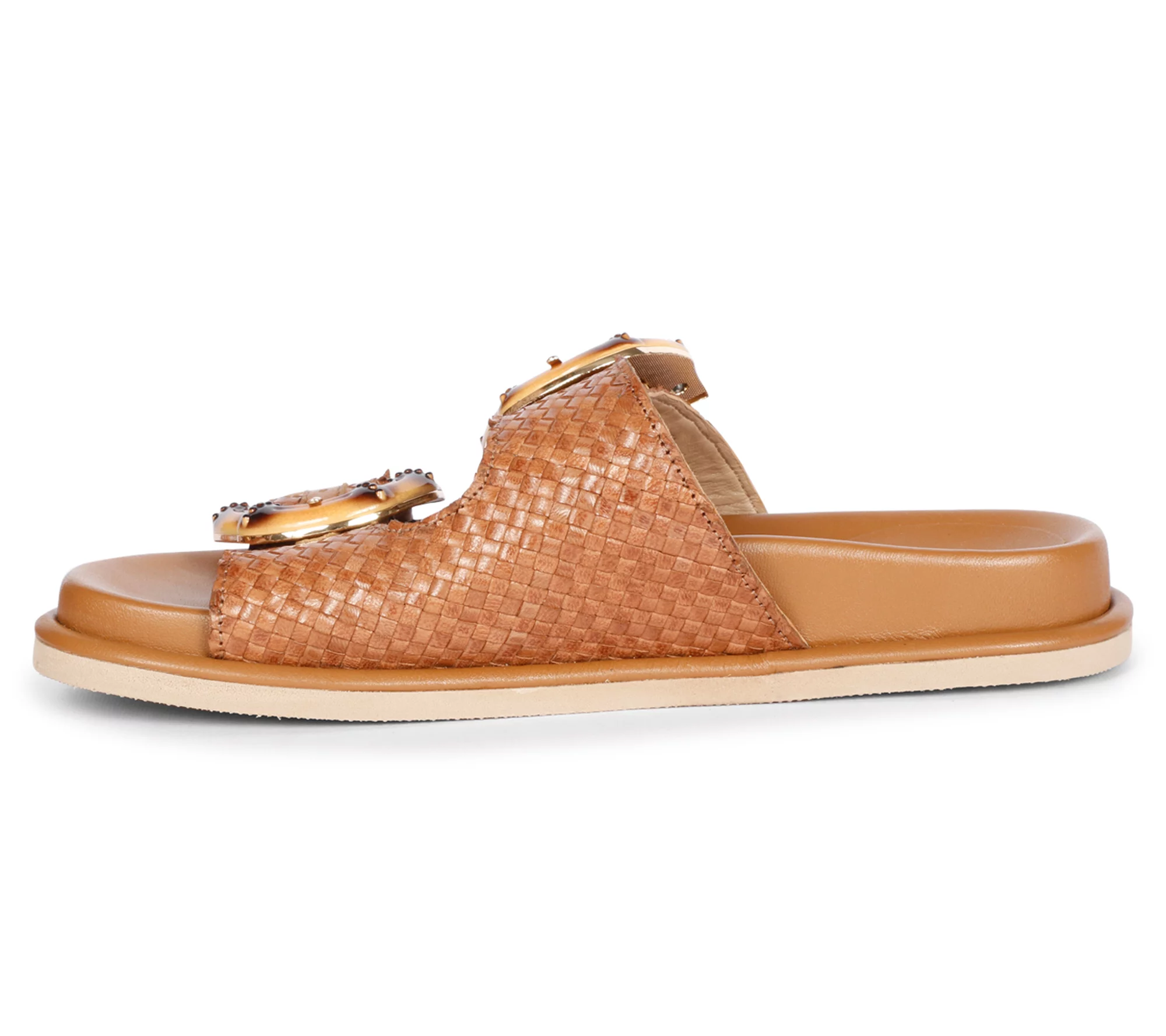 Saint G  Leather Flat Sandals - Venice