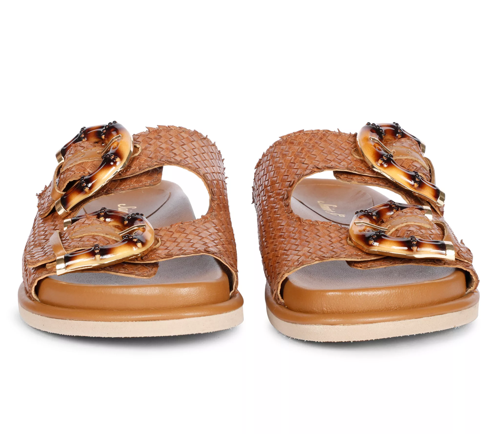 Saint G  Leather Flat Sandals - Venice