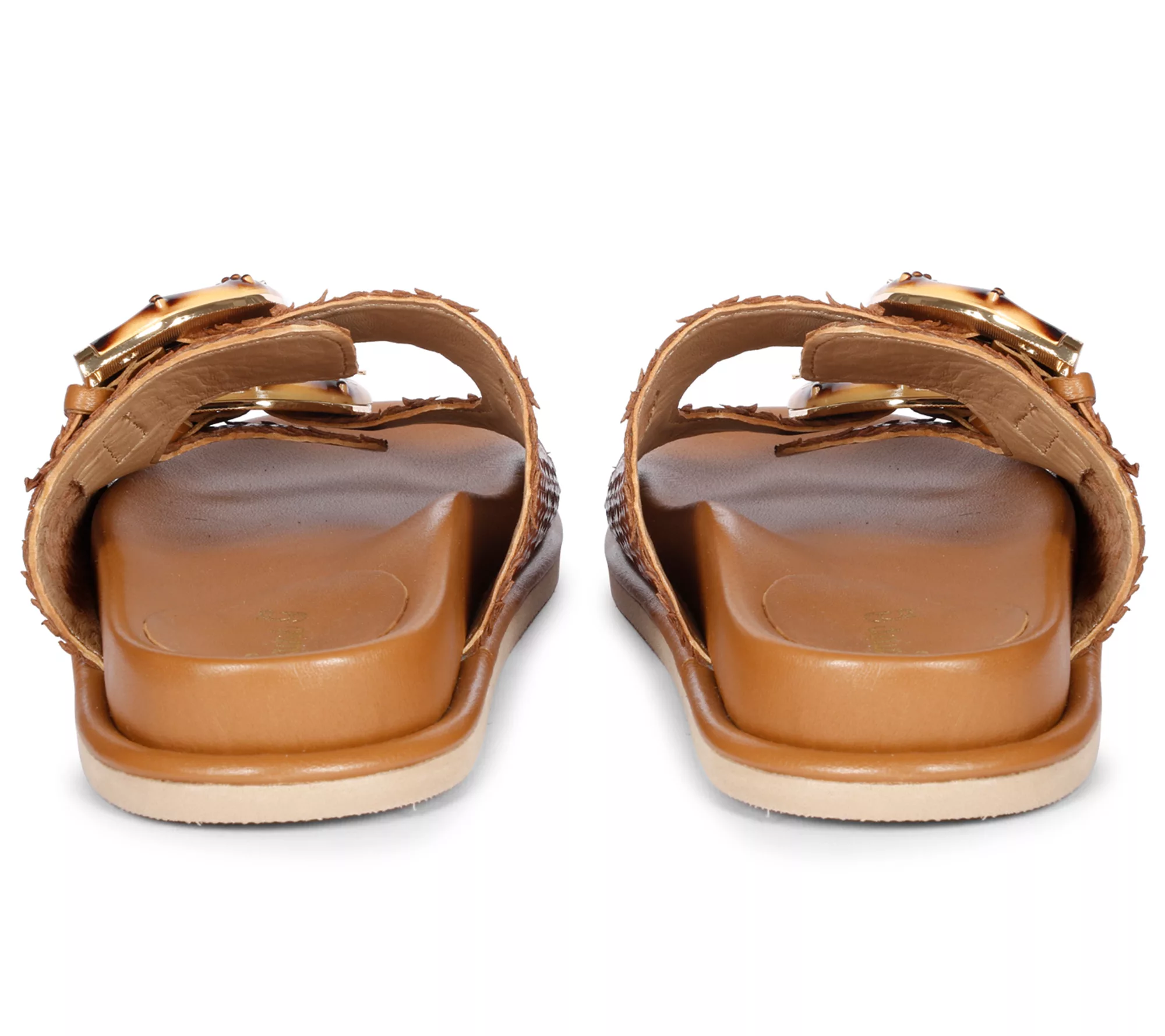 Saint G  Leather Flat Sandals - Venice