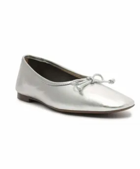 Schutz Women's Metallic Leather Ballet Flat Shoe