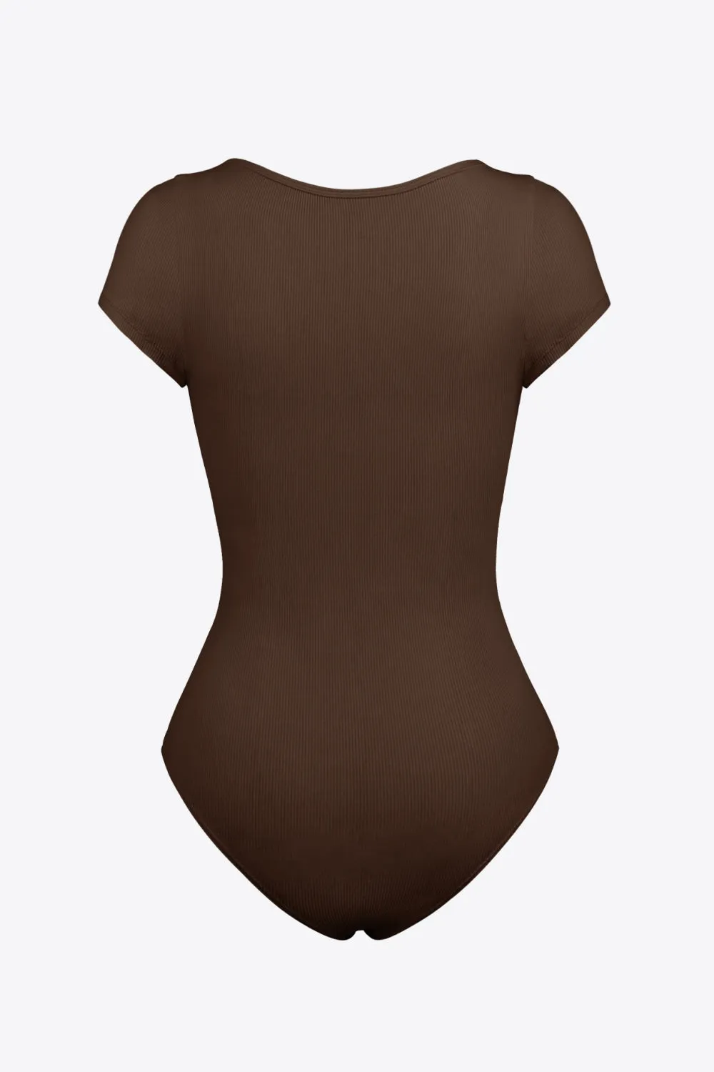 Short Sleeve Scoop Neck Body Suit