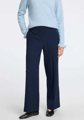 Selected Femme Emma Tara Wide Leg Trousers, Navy