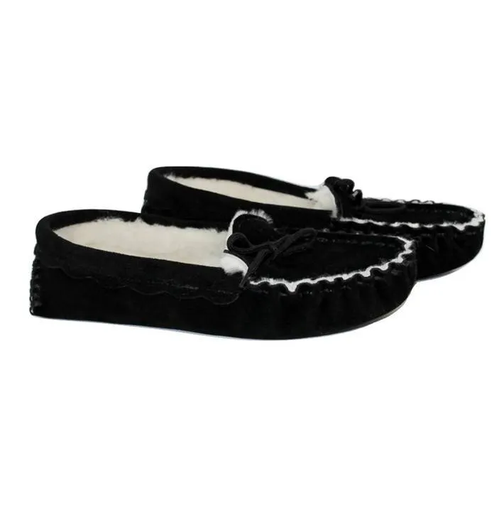 Sheepskin Moccasin Slippers