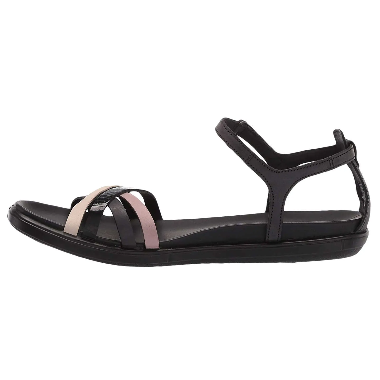 Simpil Leather Women's Strappy Flat Sandals