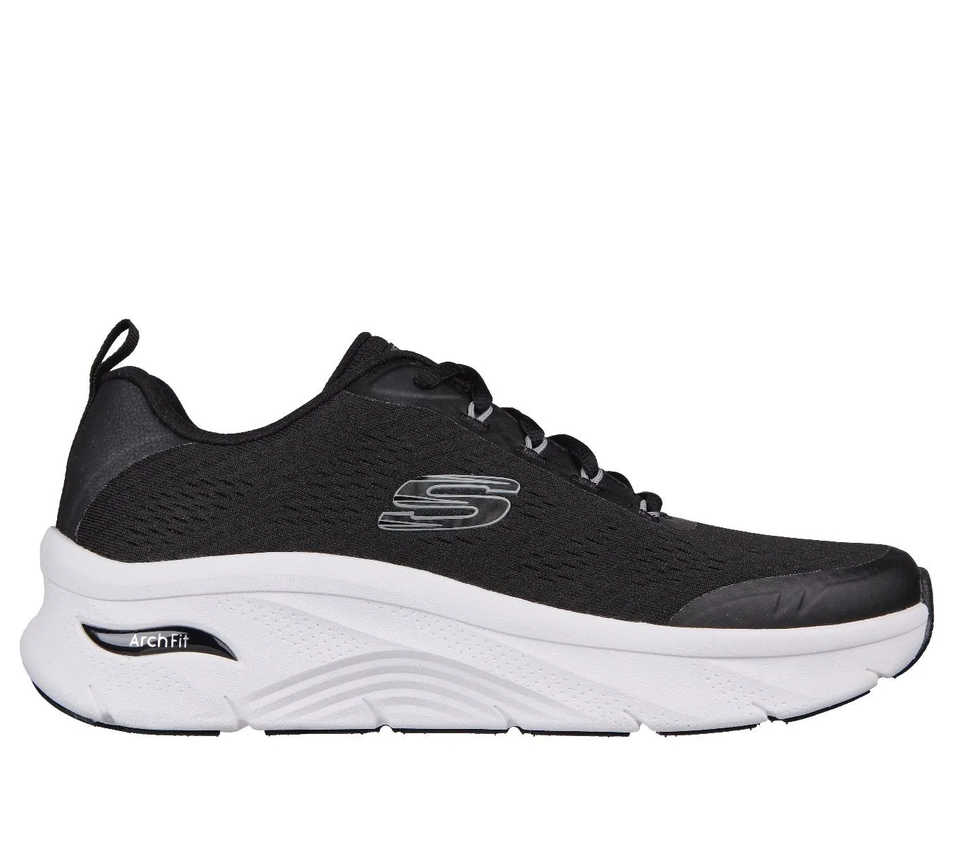 Skechers Arch Fit D'Lux Sumner Trainers Black Mesh