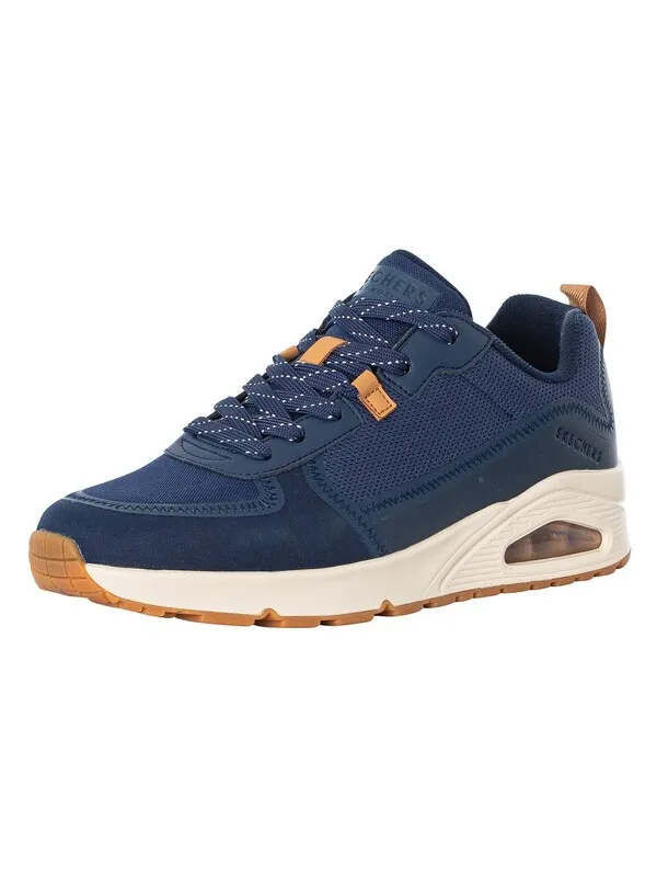 Skechers Uno - Layover Trainers - Navy