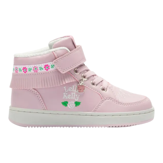 Powder Pink Fringed Girls' Sneakers LKAE8084