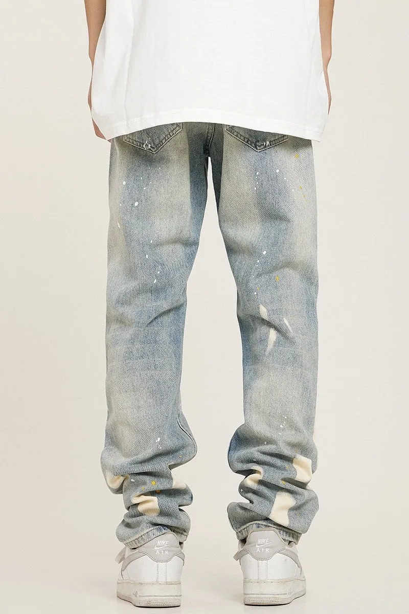 Splash Ink Distressed Jeans