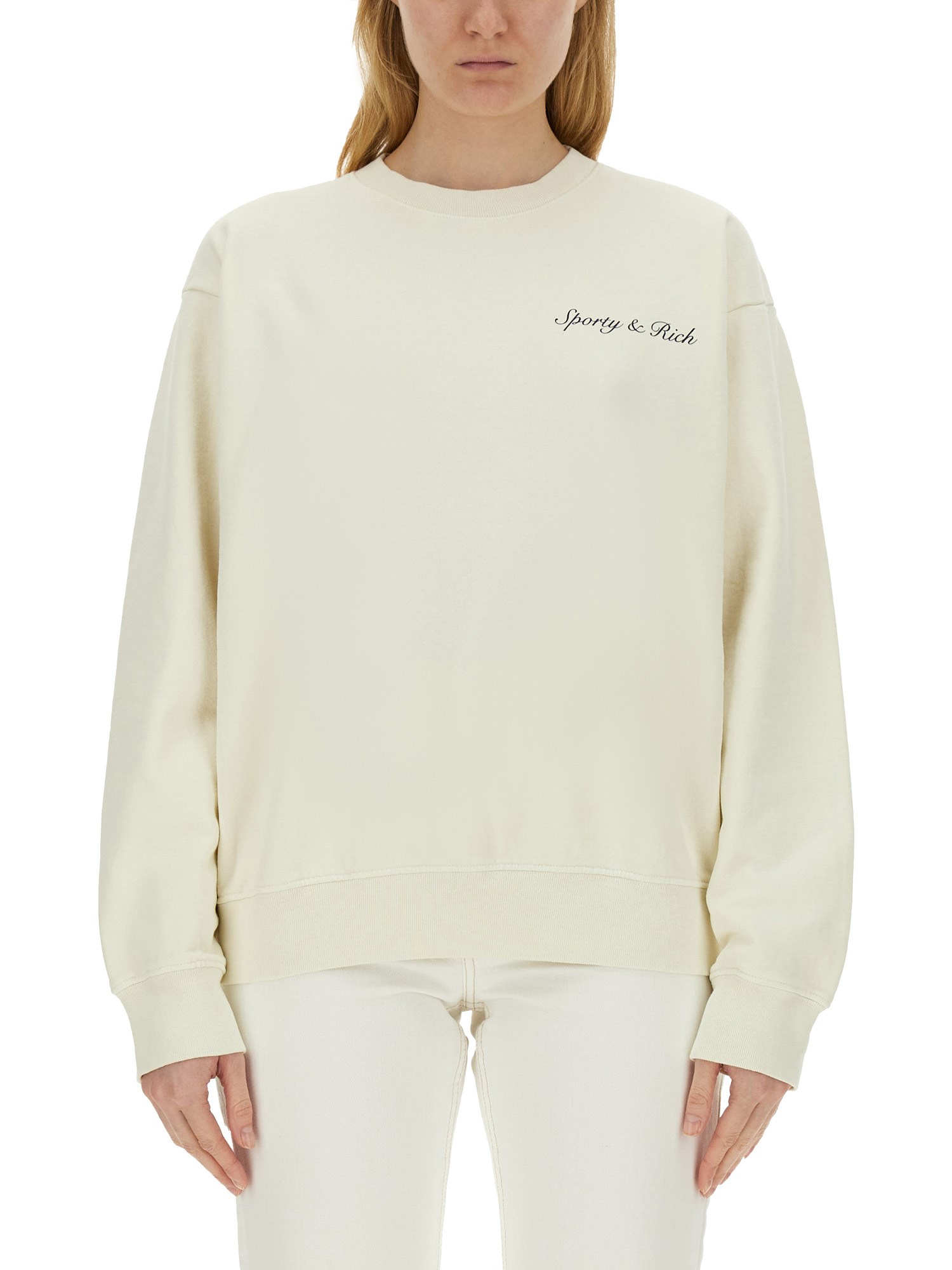 SPORTY&RICH    SWEATSHIRT WITH LOGO