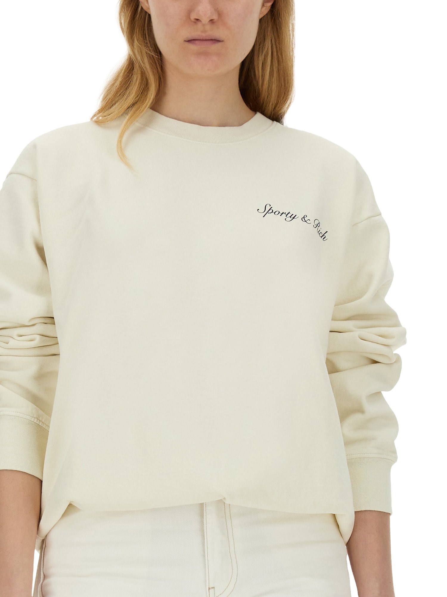 SPORTY&RICH    SWEATSHIRT WITH LOGO