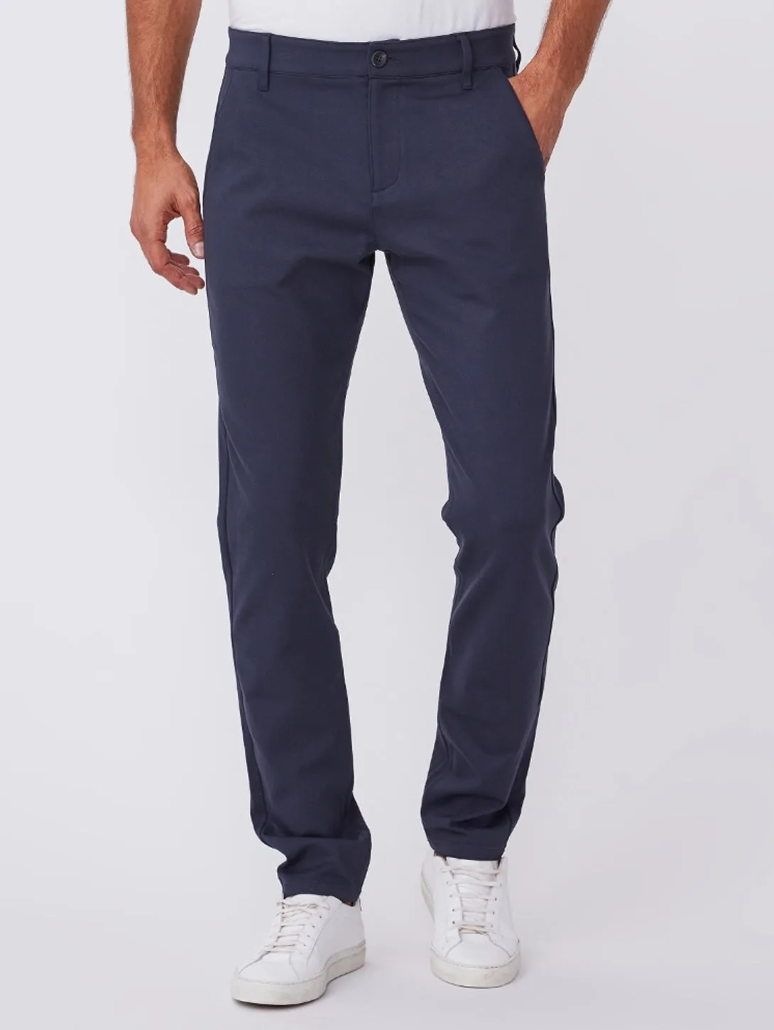 Stafford Slim Pants in Deep Anchor - Shop Now