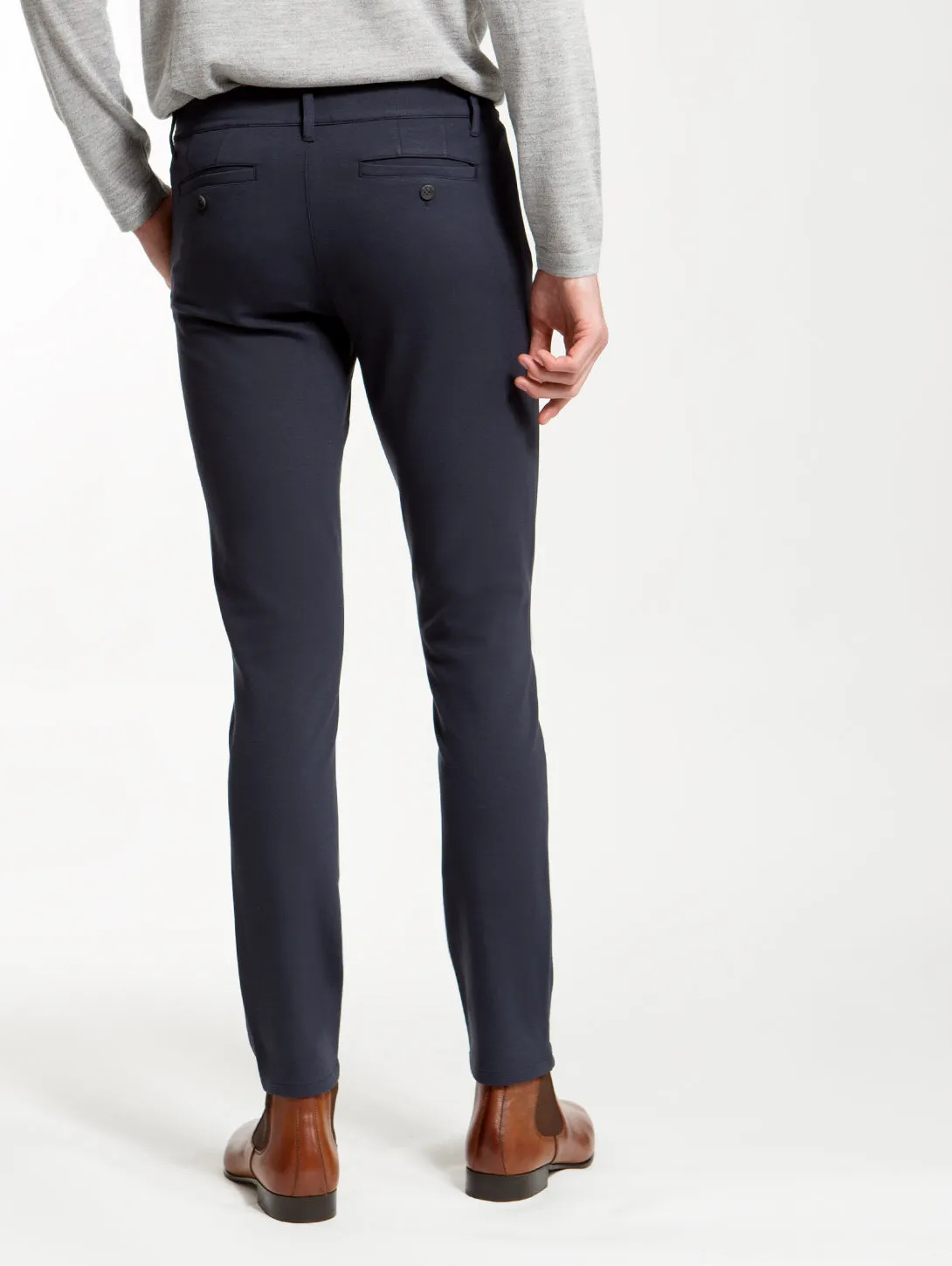 Stafford Slim Pants in Deep Anchor - Shop Now