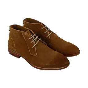 Steve Madden Men's Brown Suede Chukka Boots with Lace Up Fastening