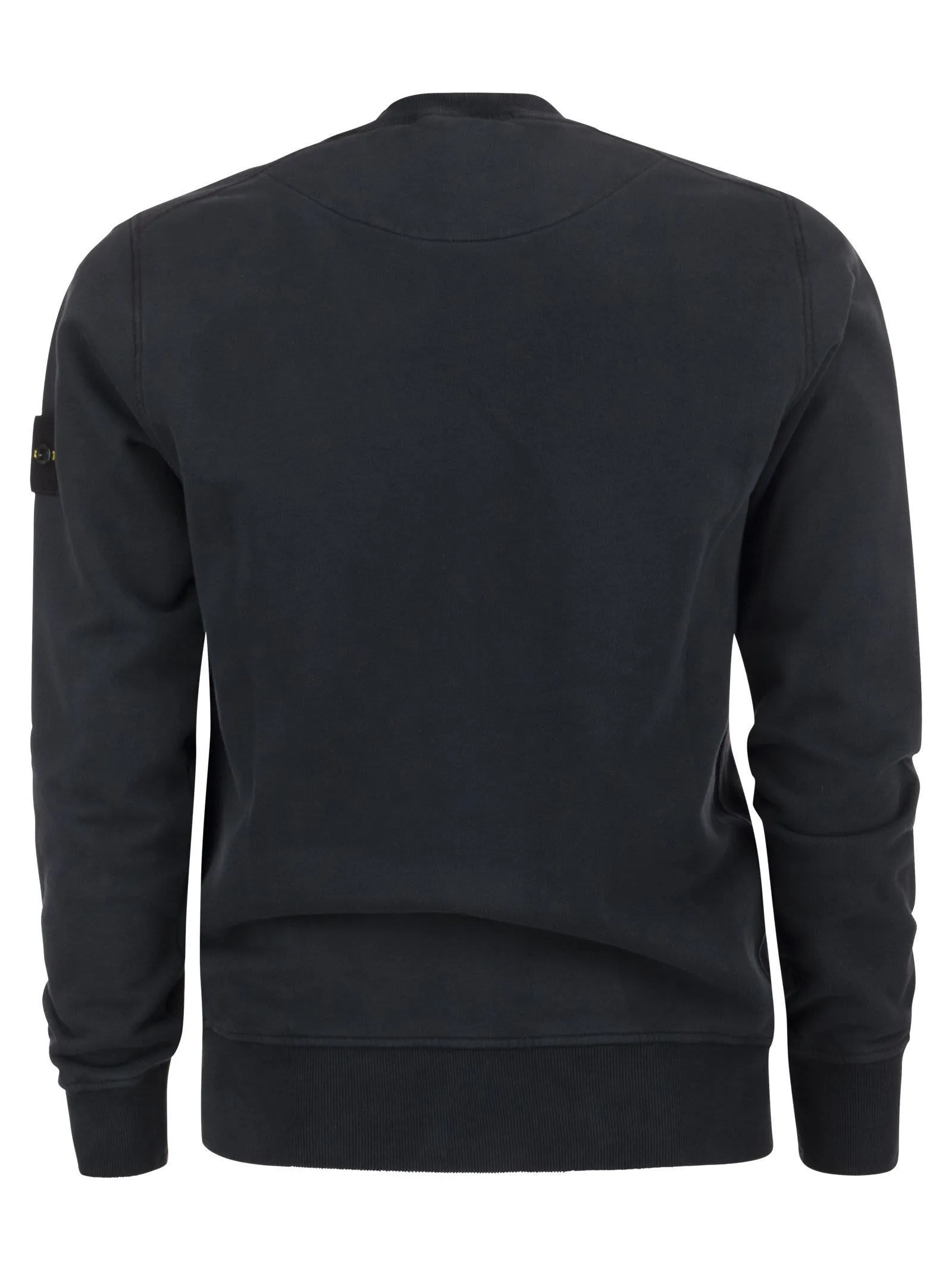 Stone Island Crew Neck Sweatshirt With Stone Island Badge