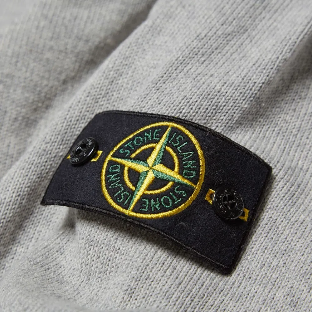 Grey Raw Cotton Raglan Knit Crew from Stone Island