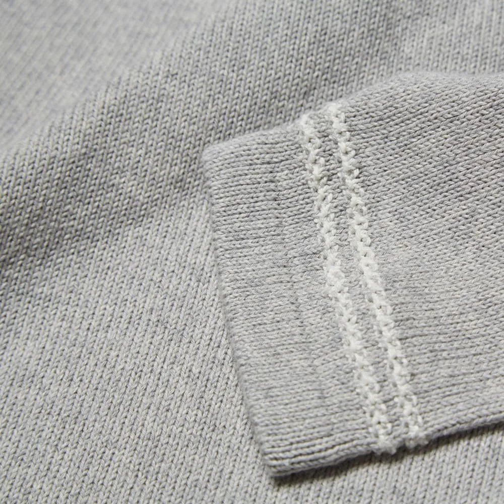 Grey Raw Cotton Raglan Knit Crew from Stone Island