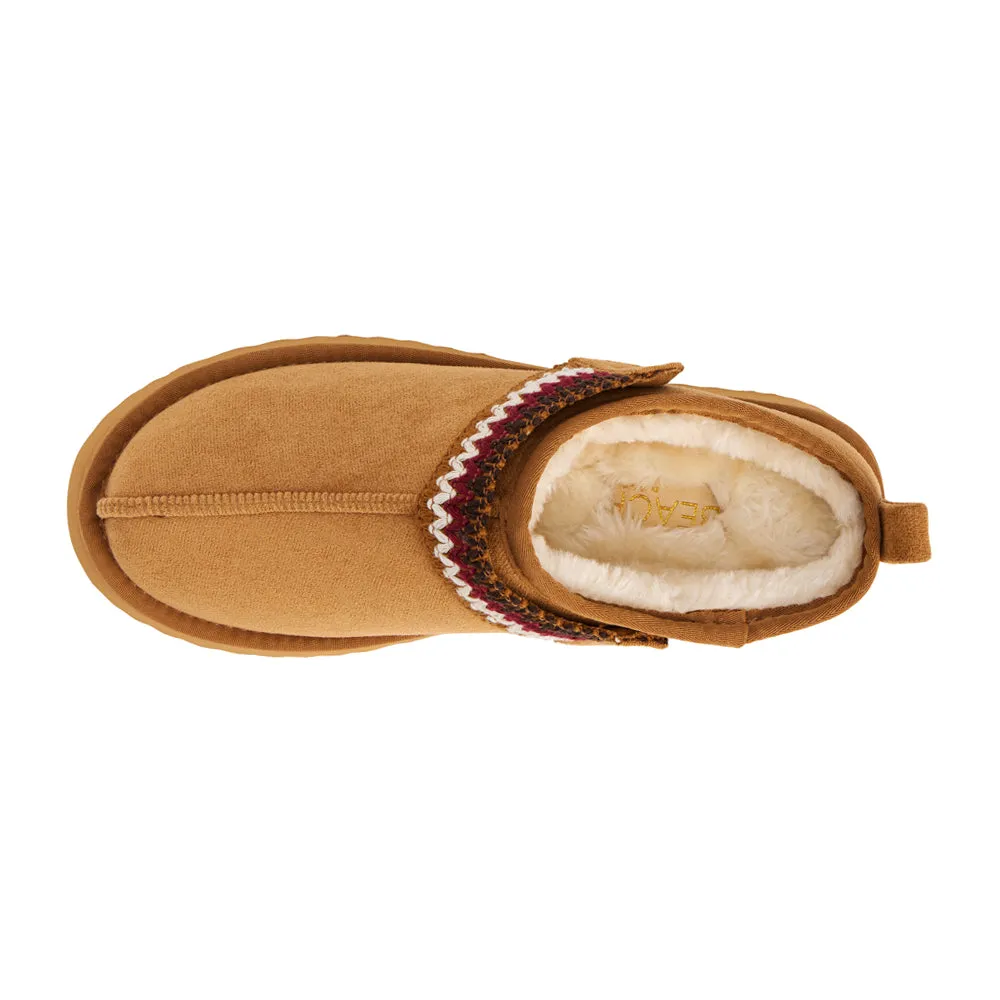 Storm Embroidered Scuff Slippers