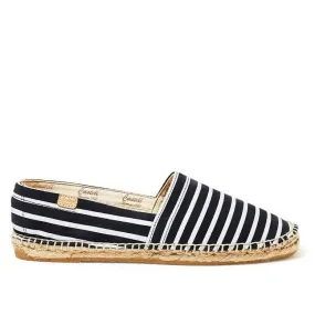 Striped Leather Open Toe Menorcan Sandal Women - Paula 1493