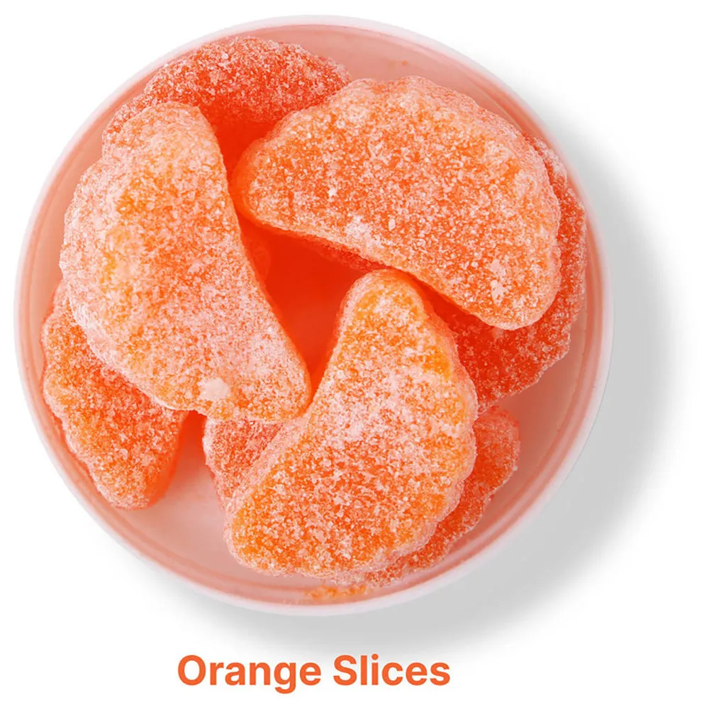 Clear Orange Slices Sugarspot Small Jar