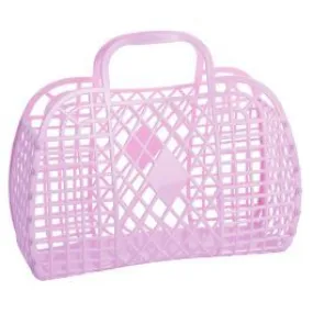 Sun Jellies Lilac Large Retro Basket