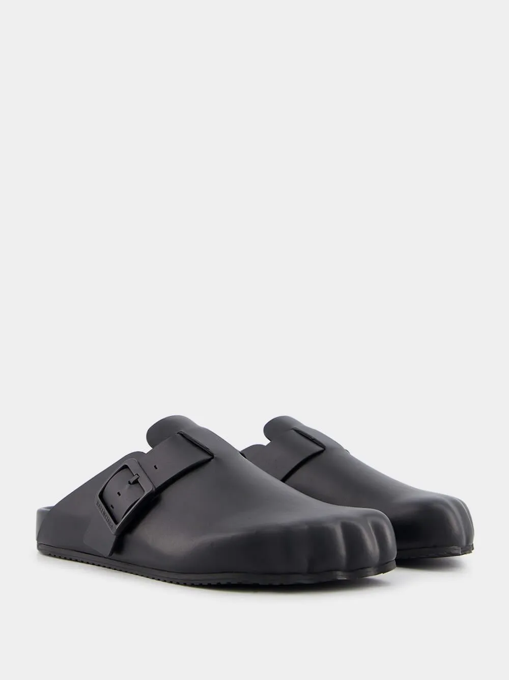 Sunday Black Mule Slides