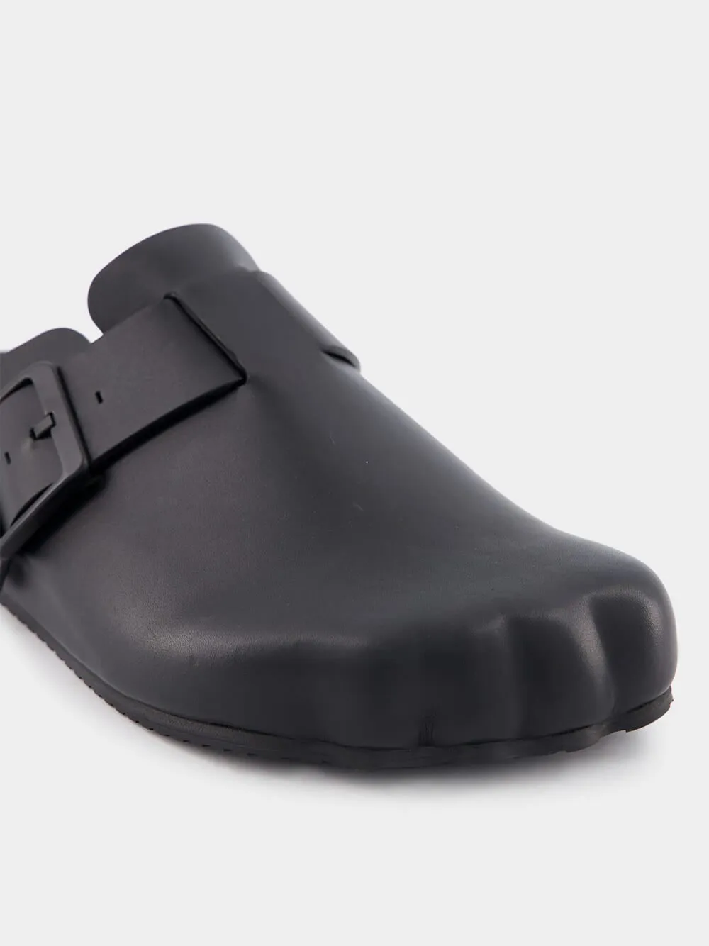 Sunday Black Mule Slides