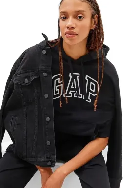 sweatshirt GAP Logo GAP Pullover - True Black V2 - women´s