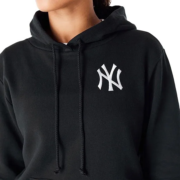 sweatshirt New Era League Essential Hoodie MLB New York Yankees - Black/White - women´s