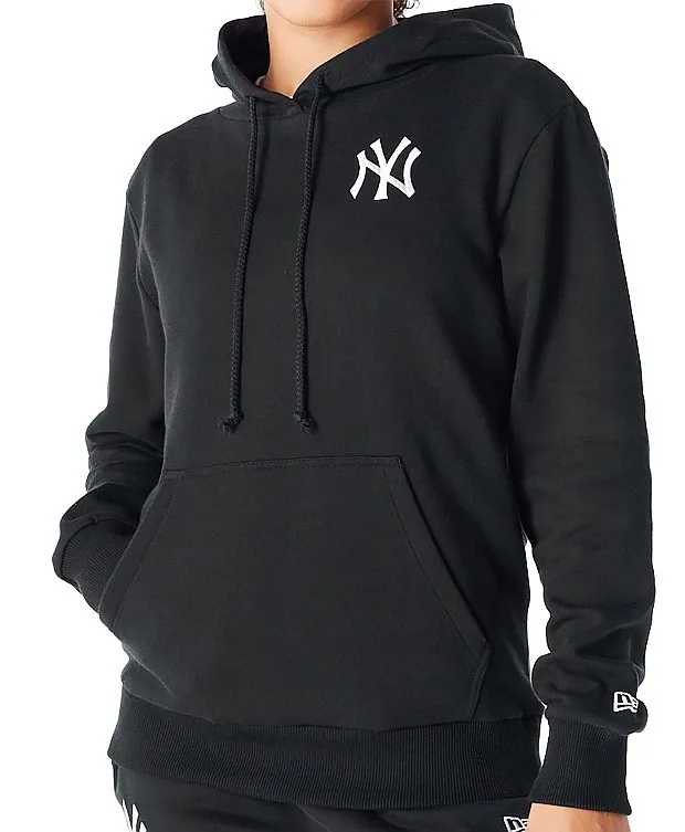 sweatshirt New Era League Essential Hoodie MLB New York Yankees - Black/White - women´s