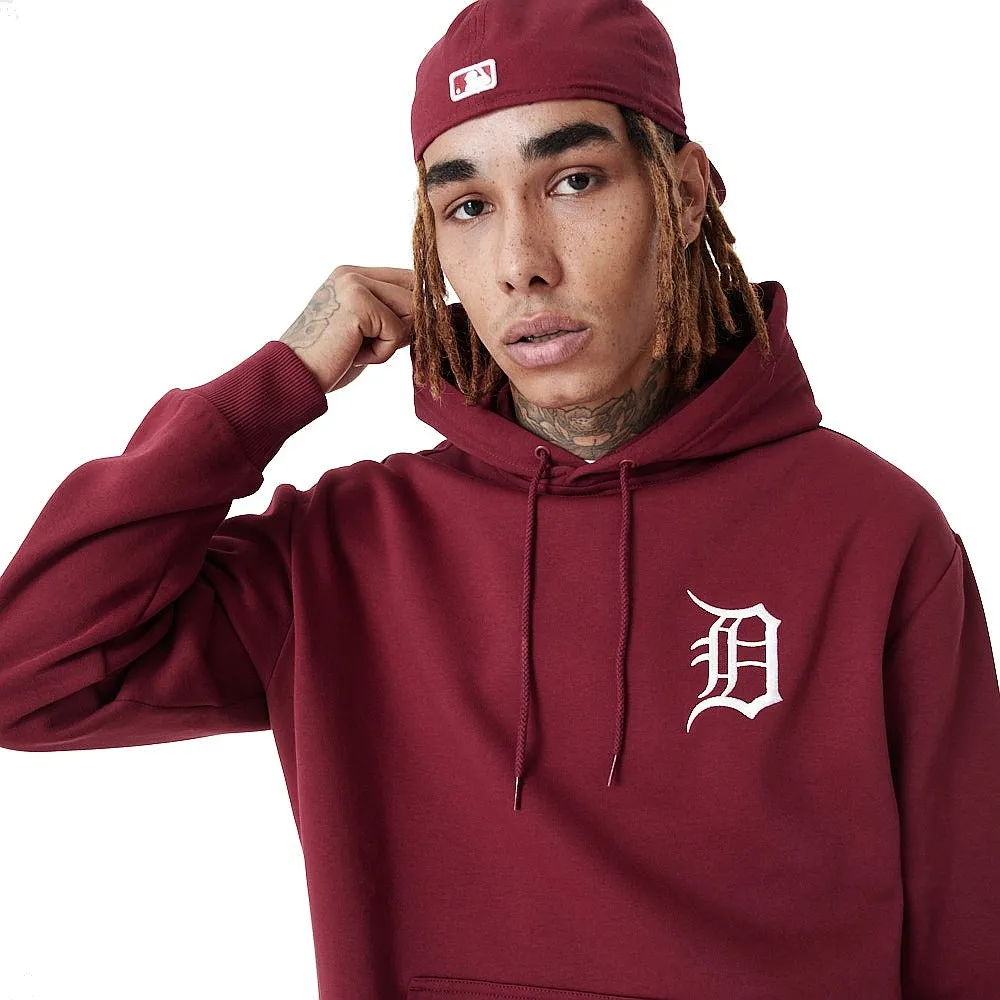 sweatshirt New Era League Essentials Oversized MLB Detroit Tigers - Cardinal/White