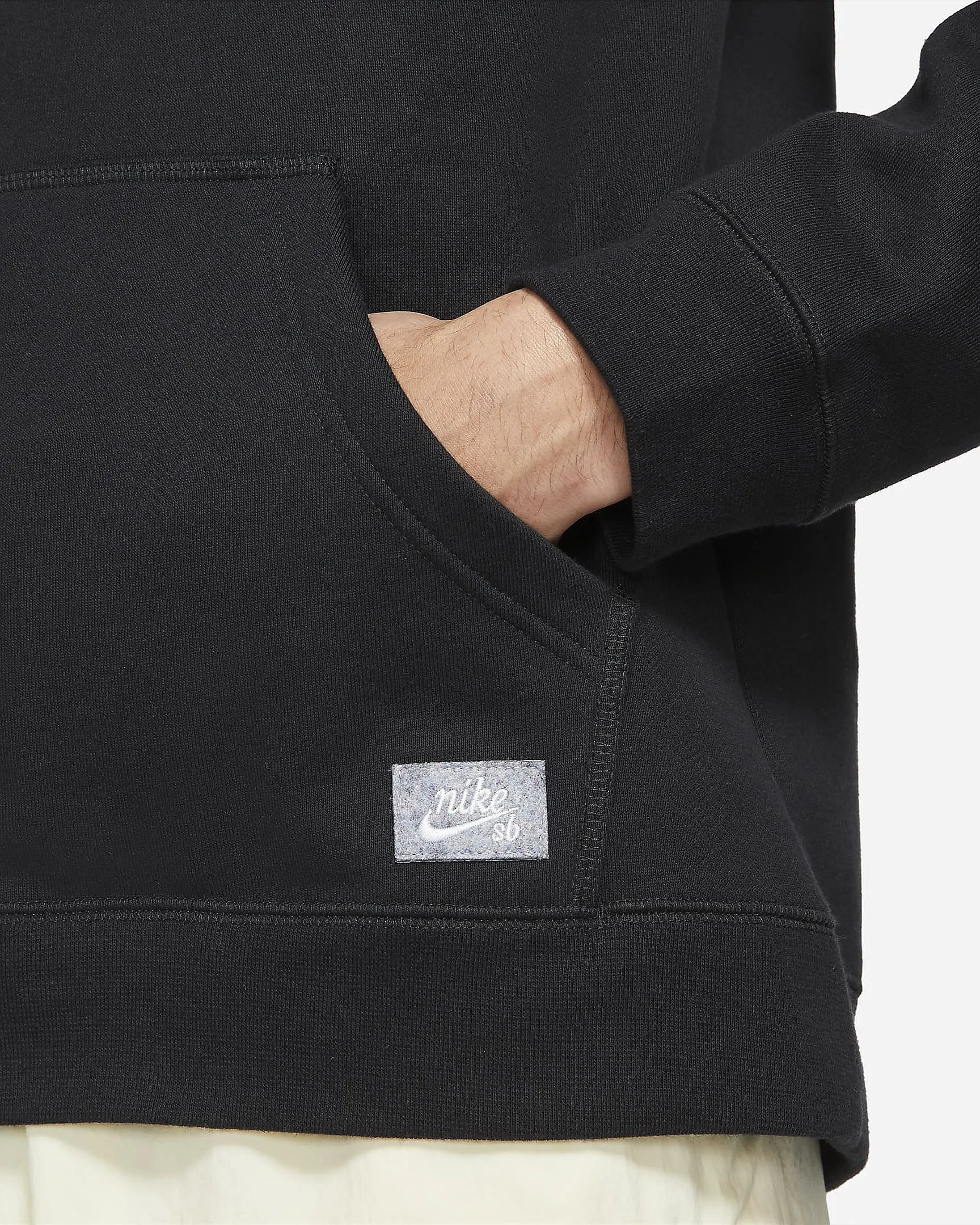 sweatshirt Nike SB Premium Sustainble - 010/Black/Pure/White - men´s