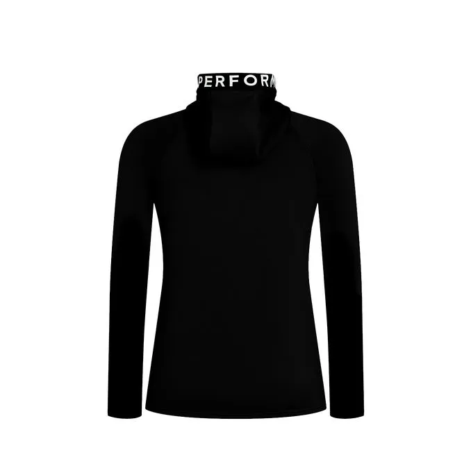 Women's Black Half-Zip Sweatshirt