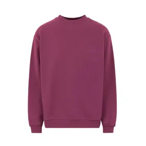 Grape wine sweatshirt with embroidered logo for men.