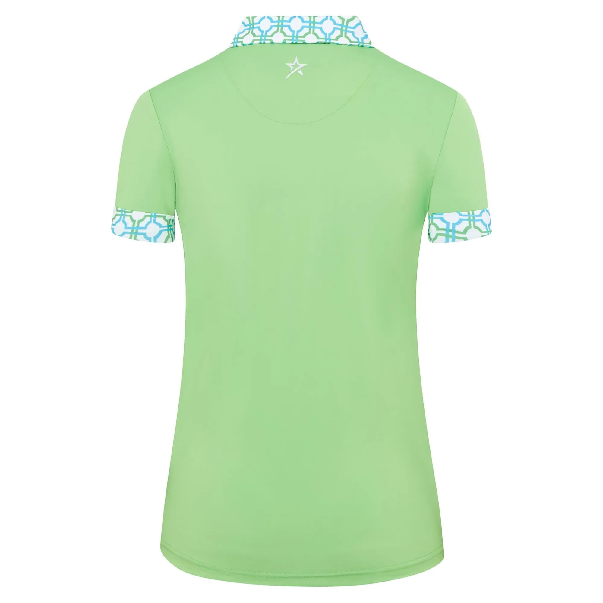 Swing Out Sister Alice Ladies Golf Polo Shirt - Blue/Emerald