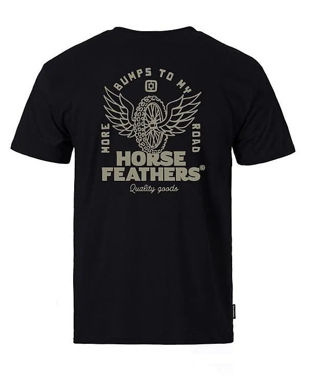 T-Shirt Horsefeathers Wheel - Black - men´s