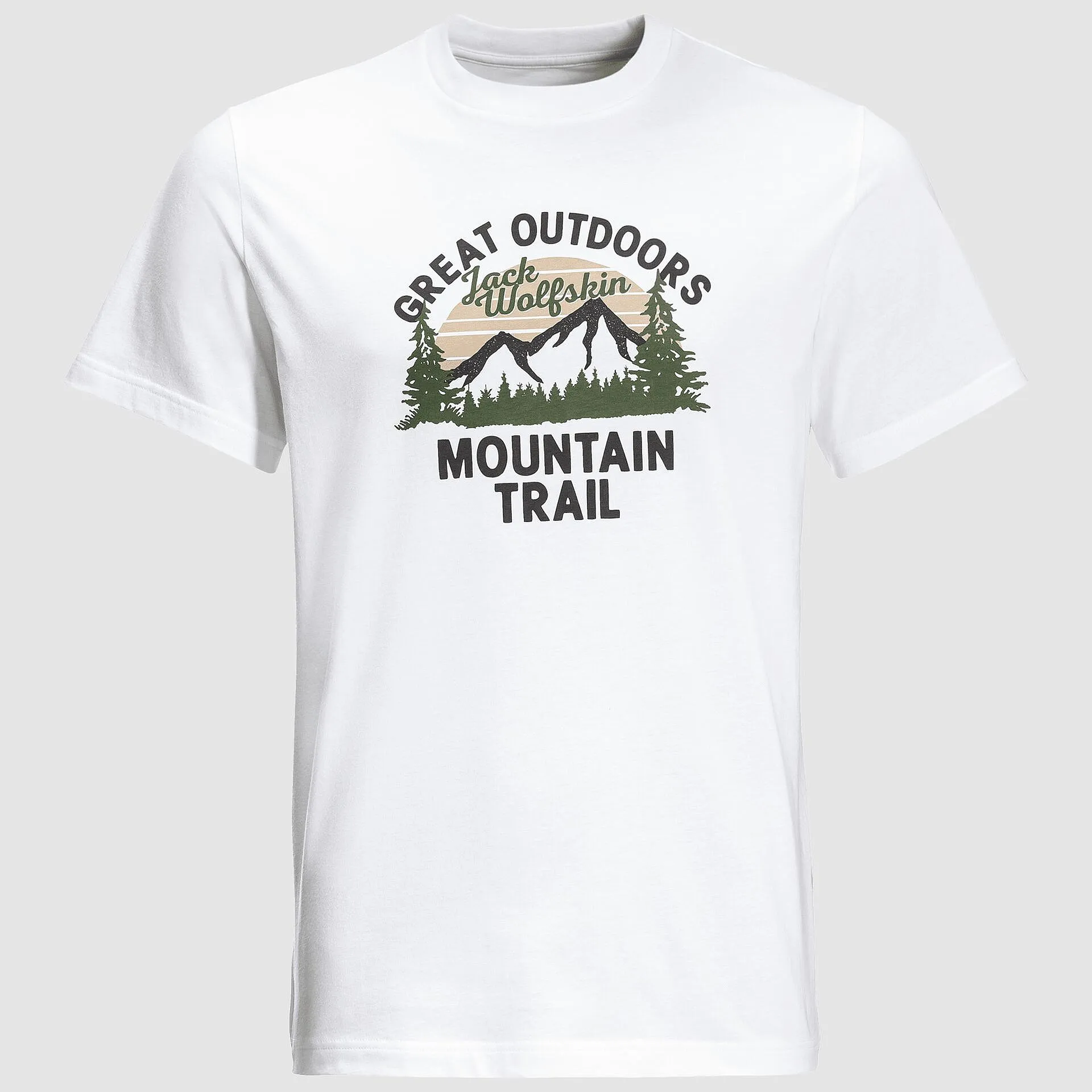 T-Shirt Jack Wolfskin JW Mountain Trail T - White Rush - men´s